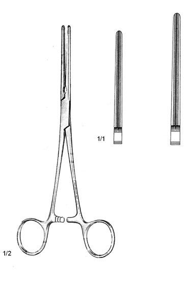 DE BAKEY PEAN ATROMAT KLEMP 14,5CM